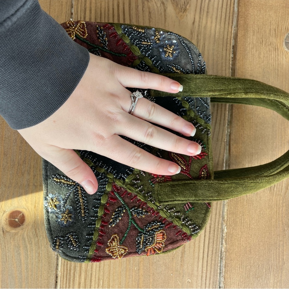 Embroidered Patchwork Mini Handbag - image 3